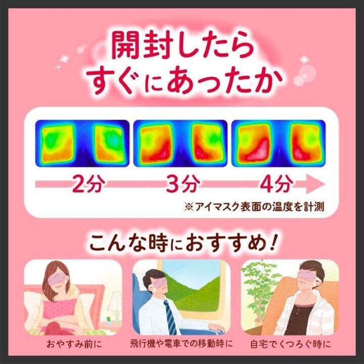 kao-megrhythm-steam-eye-mask-1กล่อง-มี12-ชิ้น-แผ่นแปะตาอุ่น-มาร์กตาอุ่น-ฉลากญี่ปุ่น