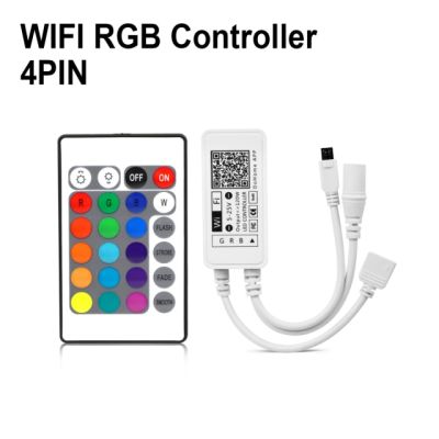 【Worth-Buy】 Homekit Dc12v App แอลอีดีไวไฟ Rgb ควบคุมด้วยรีโมท Ir หรือการควบคุมด้วยเสียง4 Pin แถบไฟ Led ทำงานร่วมกับ Ios บ้าน