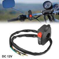 Motoforti DC 12V 22mm Motorcycle Handlebar Headlight Switch Bike Scooter Horn High Low Beam Light Ignition Switch Accessories