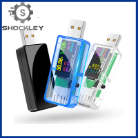 Shockley เครื่องทดสอบมิเตอร์พลังงานเครื่องชาร์จ USB 3.3-30V เครื่องทดสอบแรงดันไฟฟ้ามัลติมิเตอร์ USB เครื่องวัดค่ามิเตอร์ปัจจุบัน IPS แสดงสีโวลต์มิเตอร์แอมมิเตอร์