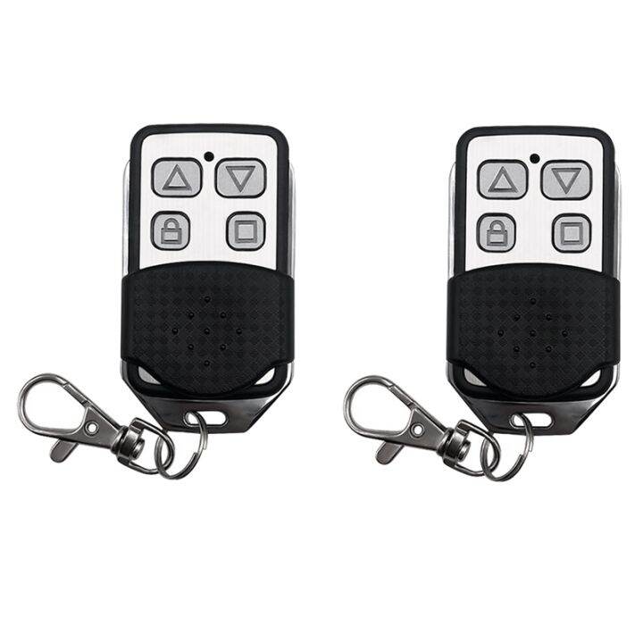 2Pcs 4 Button Electric Garage Door Opener Wireless Remote Control