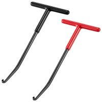 2 Pieces Exhaust Spring Puller Tool Motorcycle Exhaust Spring Hooks For Motorcycle Dirt Bike (Red+Black)