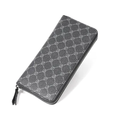 New Luxury Brand Long Men Wallet and Clutch Purse for Man Bag Designer Male Wallet Women Zipper Credit Card Holder Phone Bag