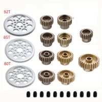 โลหะ 48P Spur Gear 92T 85T 80T Pinion 18T 19T 20T 21T 22T 23T 24T 25T 26T เกียร์มอเตอร์สำหรับ Sakura R31 G31 SCX10 AX10 Traxxas HPI-lihelong3