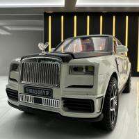 ใหม่ Haodi 1:24 Rolls-Royce Culinan ดึงกลับรถออฟโรดรุ่นรถอัลลอยโมเดลรถของเล่นแสงสีเสียงเครื่องประดับโมเดลดนตรี ~