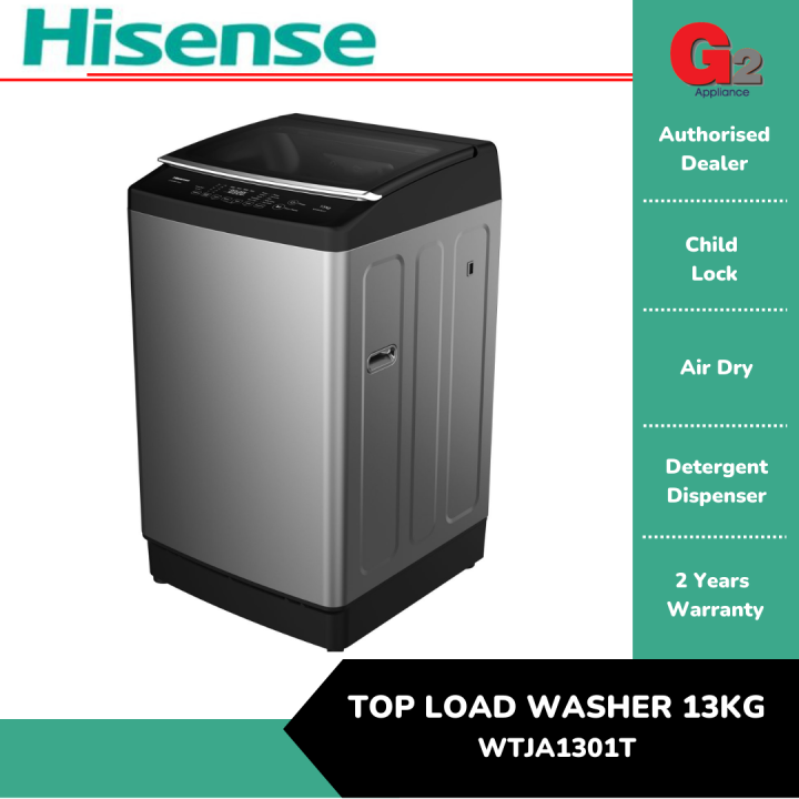 Hisense (Authorised Dealer) 13KG Top Load Automatic Washing Machine