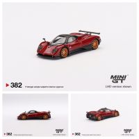 โมเดลรถ Diecast อัลลอยด์ขนาดเล็ก GT 1:64 Pagani Zonda F Rosso Dubai