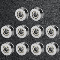 10pcs V624ZZ Metal V Groove Ball Bearing Pulley for Rail Track Linear Motion System 4x13x6mm