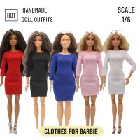 Scale 1/6 30cm Retro Fashion Dress for Barbie Blyth MH CD FR SD Kurhn BJD Doll Clothes Accessories