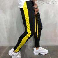 2019 Streetwear Sweatpants ชุดกีฬาแบบลำลองกางเกงผู้ชาย Tracksuit สีดำสีขาวชายฮิปฮอปกางเกงวอร์มสำหรับชาย Joggers กางเกงจ็อกกิ้งสำหรับ MenROCK &amp; RIDE สปอตสินค้า สินค้าสปอต สินค้าสปอต ของขวัญ gift gift