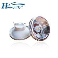 Honeyfly 2ชิ้นหลอดไฟก้อน AR111 LED G53 GU10 85-265V 10W 12W หลอดโคมไฟสปอร์ตสปอร์ตไลท์อลูมิเนียม CE