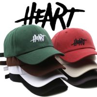 [Hat vendor]Unisex แฟชั่นหมวกเบสบอลหัวใจผู้ชายผู้หญิงผู้ชายหมวกสแนปแบคผ้าฝ้ายระบายอากาศหมวกกีฬาลำลองสำหรับผู้หญิงผู้ชาย