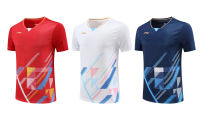 2023ใหม่เสื้อเชิ้ตเสื้อยืดรูปแบดมินตันเสื้อกีฬาสำหรับการแข่งขันแห้งเร็วระบายอากาศได้ดี6561