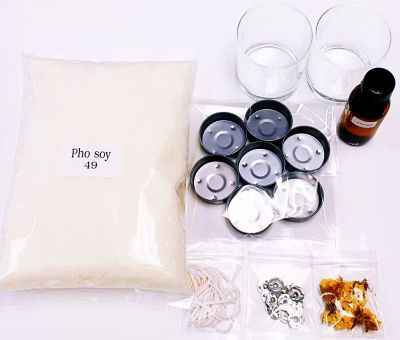 Soy wax Candle making Kit ชุดอุปกรณ์ทำเทียนไขถั่วเหลือง ทำเทียนจากไขถั่วเหลือง DIY เซ็ตทำเทียนหอม ชุดทำเทียนหอม