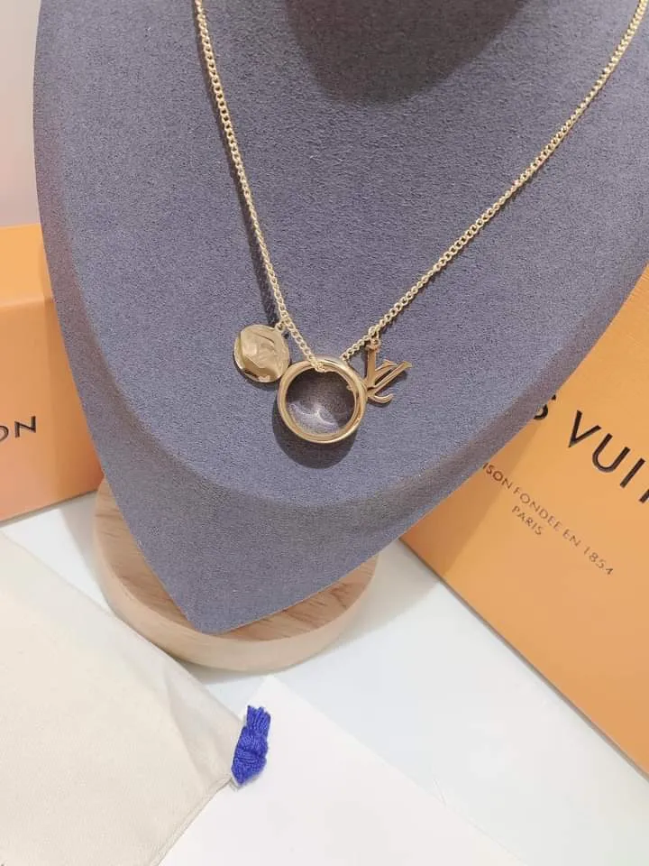Shop Louis Vuitton MONOGRAM Monogram charms necklace (M62485) by