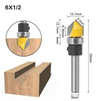1ชิ้น6มิลลิเมตร1/4 "ก้าน5/8" 3/4 "เส้นผ่าศูนย์กลางชามถาดแม่แบบเราเตอร์บิตตัดแบบ Routerwood เครื่องมือตัดไม้เราเตอร์บิต