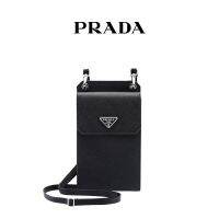 กระเป๋าสะพายสำหรับผู้หญิงˉPRADA ดั้งเดิมคุณภาพสูงกระเป๋าสะพายไหล่กระเป๋าโทรศัพท์มือถือ