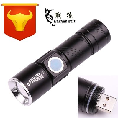 Đèn Pin Hợp Kim Nhôm Led Chính Hãng Zoom Quang Q5 Chói Đèn Pin Sạc USB Đèn Pin Mini