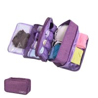 【LZ】☋☌  Saco de armazenamento de viagem de alta capacidade para sutiã roupa interior meias cosméticos novo guarda-roupa armário organizador acessórios saco de armazenamento