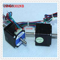 จัดส่งฟรี5ชิ้นใหม่28HB3302KB กลวงเพลาคู่ Stepper NEMA11 20 Hybird,2เฟส4 Wire