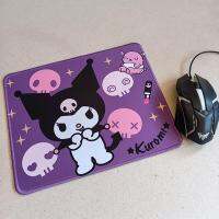 ขาย Mouse Pad ( Mousepad ) แผ่นรองเม้าส์ พื้นหนา ทรงเหลี่ยม ด้านล่างเป็นยางกันลื่น ขนาด 10x8 นิ้ว ลาย kuromi คุโรมิ