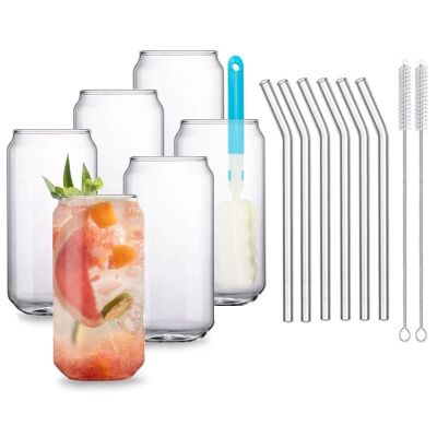 【CW】卐❂  Glass Cup Mug Cans Beer Cocktail Cold Drink Juice Borosilicate Bar Accessories