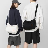 Korean Fashion Canvas Big Capacity sling Shoulder hobo Bag Crossbody Bag Messenger Bag for Men 【JULE】