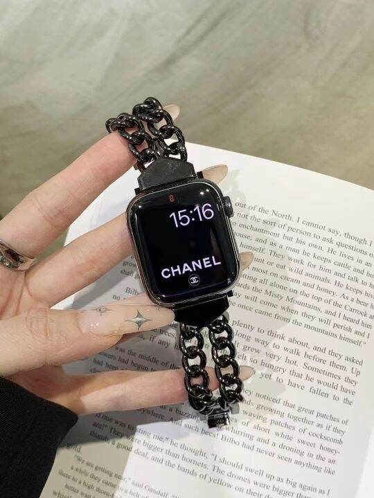 hot-sale-suitable-for-applewatch8-apple-watch-iwatch678-generation-fragrance-double-chain-strap