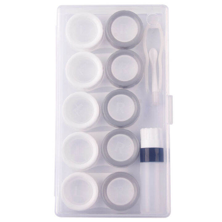 Clear Soak Contact Lenses Container Eyewear Lovely Storage Case Holder
