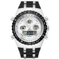 ⌚นาฬิกาข้อมือนาฬิกากีฬาผู้ชายจอแสดงผล LED แบบดิจิตอลทหาร Relogio Masculino,นาฬิกาข้อมือควอตซบุรุษนาฬิกาผู้ชายดำน้ำ