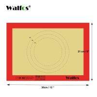 【✔In stock】 congbiwu03033736 Walfos แผ่นซิลิโคนสำหรับอบแบบนอนสติ๊กเครื่องมือทำขนมอบแผ่นเบาะเสื่อสำหรับนวดแป้งโดขนาดใหญ่สำหรับคุกกี้มาการองเค้ก