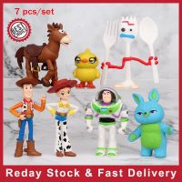 ✥❐ Toy Story 4 Buzz Woody Lightyear Rex Alien Bear 7 PCS Action Figure Cake Topper Toys