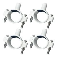 ✎♗☍ 40MM RO Water Drain Waste Pipe Clamp Saddle Valve Clips 1/4 OD Hose Quick Connection Reverse Osmosis Aquarium System 4Pcs