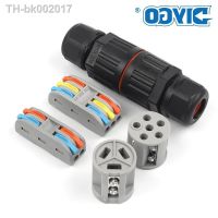 ✐✸ IP68 Straight Waterproof Connector 2/3/5 Pin Wire Connector Quick Outdoor Push in Terminal Junction Box For 4-10mm Cable DIY GO