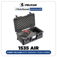 Pelican 1535 Air Carry-On Case With TrekPak/Foam Hybrid-Black (ประกันศูนย์ไทย)