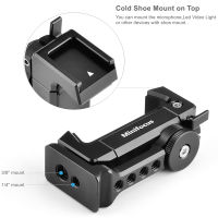 【Ready Stock&amp;COD】MINIFOCUS Smartphone Tripod Mount Adapter Universal Phone Clip Holder 360 Rotation Mobile Clamp with Cold Shoe Mount