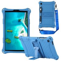 Silicone Case for Samsung Tab A7 Lite 8.7 Inch 2021 T220 T225 Tablet Case Tablet Stand with Pen and Strap