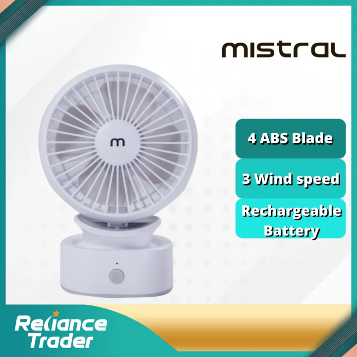 MISTRAL USB RECHARGABLE MINI FAN MACD35/ MRF500MM Lazada