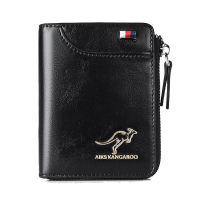 NFCRFID Shielding Scanning Mens Wallet Card Case Coin Purse Acres Kangaroo Leather