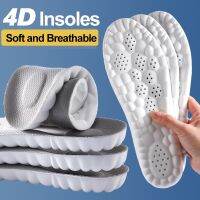 ✹™▤ High-Elastic 4D Insoles Super Soft Memory Foam Running Shoes Insole Antibacterial Deodorant Massage Foot Shoe Pads Insoles