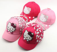 Spring New Arrival Girls Hat Cat Design Cartoon Children Baseball Caps