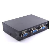 ☒✹❈ 1PCS high quality 2 Port VGA SVGA Hi-Resolution 1 PC 2 Monitor 1 To 2 splitter FOR Monitor