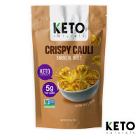 ขนมคีโต ดอกกะหล่ำทอดสูญญากาศ Cauliflower Chips Barbecue &amp; Herb Keto snacks