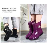 【hot sale】 ﹉㍿ B53 Rain Boots Bota Womens Trendy Fashion Water Shoes Waterproof Non-slip Kitchen Work Boots for Woman