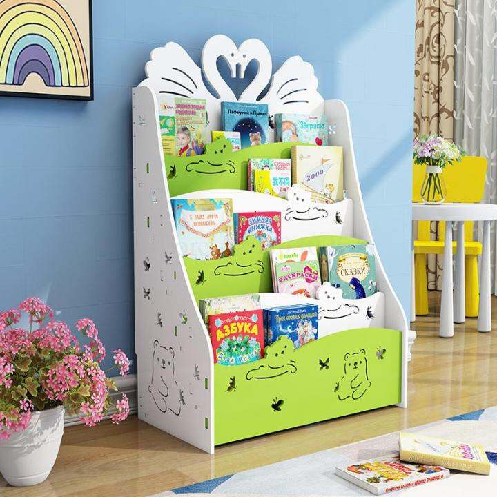 Children's Bookshelf Floor Simple Rack Economical Student Bookcase