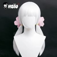 Game Sky Children of Light Cosplay Wig HSIU White double ponytail long hair+Free Brand wig Cap+Free Sakura Hair Accessories