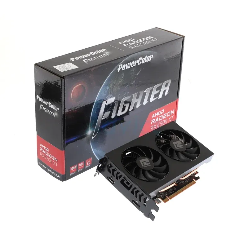 VGA POWER COLOR RADEON RX 6500XT FIGHTER OC - 4GB GDDR6 [AXRX