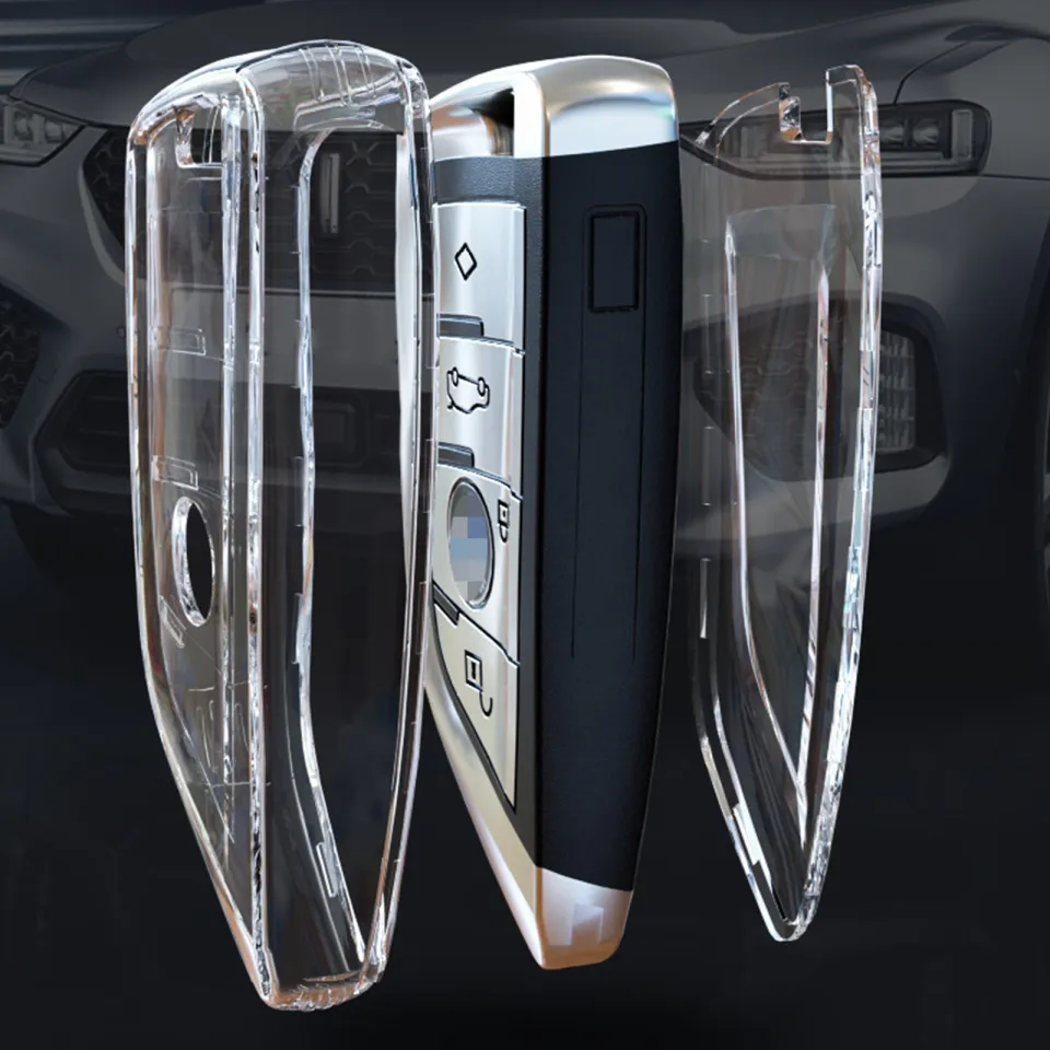 Tpu Car Key Case Cover For Bmw X1 X3 X5 X6 1 2 5 7 F15 F16 E53 E70 E39 F10  F30 G30 Rhinestone Keyring Men Women Car Accessories - Key Case For Car -  AliExpress