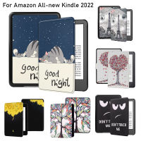 สำหรับAll-New Kindle 11th Gen 6 นิ้ว 2022 เปิดตัวFundaเปลือกป้องกันFlip E-BookหนังPUกรณีป้องกันหน้าจอ-cyhato115