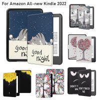 Case สำหรับ All-New Kindle 11th Gen 6นิ้ว2022เปิดตัวปก F Unda เกราะป้องกันพลิก E-Book หนัง PU ป้องกันหน้าจอ Case